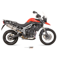 MIVV-SLIP-ON - SUONO - Edelstahl für TRIUMPH - TIGER 800 XC / XR / XRx / XCx / XRT / XCA BJ. 2011 > 2016 - T.011.L7