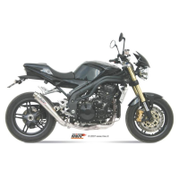 MIVV-SLIP-ON - X-cone - Edelstahl für TRIUMPH - SPEED TRIPLE 1050 R / S / RS BJ. 2005 > 2006 - T.005.LC3