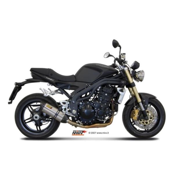 MIVV-SLIP-ON - SUONO - Edelstahl für TRIUMPH - SPEED TRIPLE 1050 R / S / RS BJ. 2007 > 2010 - T.008.L7