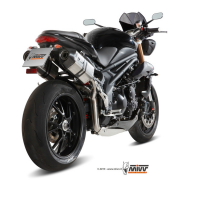 MIVV-2 SLIP-ON - SPEED EDGE - Edelstahl für TRIUMPH - SPEED TRIPLE 1050 R / S / RS BJ. 2011 > 2015 - AT.012.LRX