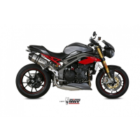 MIVV-2 SLIP-ON - SPEED EDGE - Edelstahl für TRIUMPH - SPEED TRIPLE 1050 R / S / RS BJ. 2016 > 2017 - AT.016.LRX