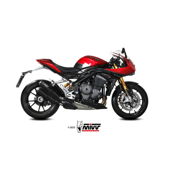 MIVV-2 SLIP-ON - MK3 - Carbon für TRIUMPH - SPEED TRIPLE 1200 RR / RS BJ. 2021 > 2024 - T.025.LM3C