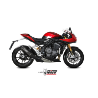 MIVV-SLIP-ON - SR-1 - Titan Schwarz für TRIUMPH - SPEED TRIPLE 1200 RR / RS BJ. 2021 > 2024 - T.025.LR1TB