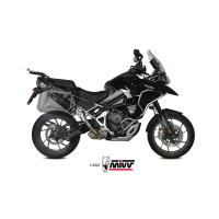 MIVV-SLIP-ON - DAKAR - Edelstahl Schwarz für TRIUMPH - TIGER 1200 GT / RALLY BJ. 2021 > 2024 - T.023.LDKB