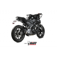 MIVV-Komplettanlage 1x1 - GPpro - Edelstahl Schwarz für YAMAHA - MT-125 BJ. 2020 > 2024 - Y.067.LXBP