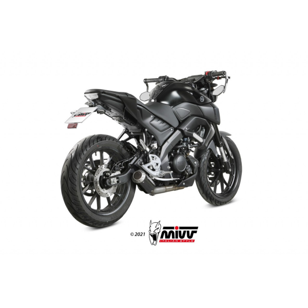 MIVV-Komplettanlage 1x1 - MK3 - Carbon für YAMAHA - MT-125 BJ. 2020 > 2024 - Y.067.SM3C