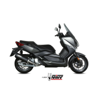 MIVV-SLIP-ON - MOVER - Edelstahl Schwarz für YAMAHA - X-MAX 125 BJ. 2017 > 2020 - MV.YA.0002.LV