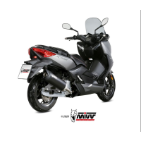 MIVV-SLIP-ON - MOVER - Edelstahl Schwarz für YAMAHA - X-MAX 125 BJ. 2017 > 2020 - MV.YA.0002.LV