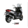 MIVV-SLIP-ON - MOVER - Edelstahl Schwarz für YAMAHA - X-MAX 125 BJ. 2017 > 2020 - MV.YA.0002.LV