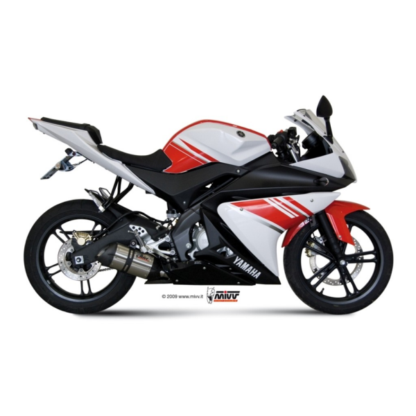 MIVV-Komplettanlage 1x1 - SUONO - Edelstahl für YAMAHA - YZF R125 BJ. 2008 > 2013 - Y.030.L7