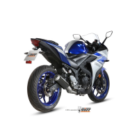 MIVV-Komplettanlage 2x1 - MK3 - Carbon für YAMAHA - YZF R25 BJ. 2015 > 2024 - X.YA.0008.SM3C