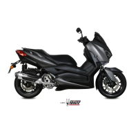 MIVV-Komplettanlage 1x1 - URBAN - Edelstahl für YAMAHA - X-MAX 300 BJ. 2017 > 2020 - C.YA.0011.B