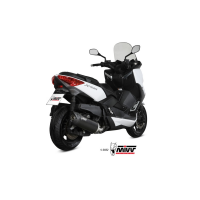 MIVV-SLIP-ON - MOVER - Edelstahl Schwarz für YAMAHA - X-MAX 400 BJ. 2013 > 2016 - MV.YA.0005.LV