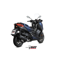 MIVV-SLIP-ON - MOVER - Edelstahl Schwarz für YAMAHA - X-MAX 400 BJ. 2017 > 2020 - MV.YA.0004.LV