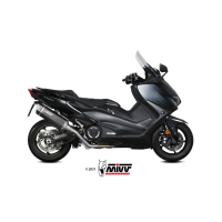 MIVV-Komplettanlage 2x1 - SR-1 - Edelstahl Schwarz für YAMAHA - T-MAX 560 BJ. 2020 > 2021 - Y.061.LR1XB