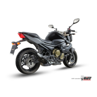 MIVV Auspuff - SLIP-ON - DOUBLE GUN - Edelstahl-Schwarz für YAMAHA XJ6 / XJ6 DIVERSION - Y.032.LDGB