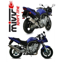 MIVV-SLIP-ON - OVAL - Titan für YAMAHA - YZF 600 THUNDERCAT BJ. 1996 > 2001 - Y.004.LN