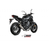 MIVV-Komplettanlage 2x1 - GPpro - Titan für YAMAHA - MT-07 / FZ-07 BJ. 2021 > 2024 - Y.065.L6P