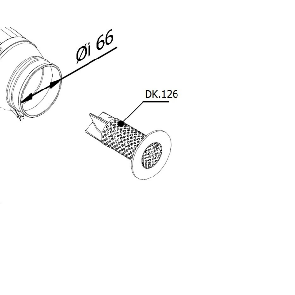 MIVV-Optionaler Geräuschdämpfer für MK3-Schalldämpfer Ø66 - - - - für YAMAHA - MT-07 / FZ-07 BJ. 2014 > 2024 - 50.DK.126.0