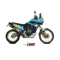 MIVV-SLIP-ON - DAKAR - Edelstahl Schwarz für YAMAHA - Ténéré 700 BJ. 2019 > 2024 - Y.064.LDKB