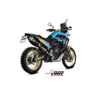 MIVV-SLIP-ON - DAKAR - Edelstahl Schwarz für YAMAHA - Ténéré 700 BJ. 2019 > 2024 - Y.064.LDKB