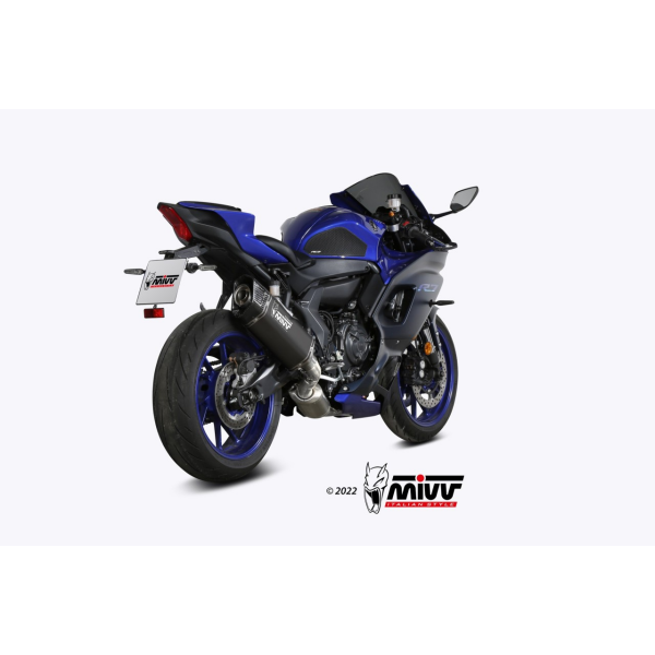 MIVV-Komplettanlage 2x1 - SR-1 - Titan Schwarz für YAMAHA - YZF R7 BJ. 2022 > 2024 - Y.071.LR1TB