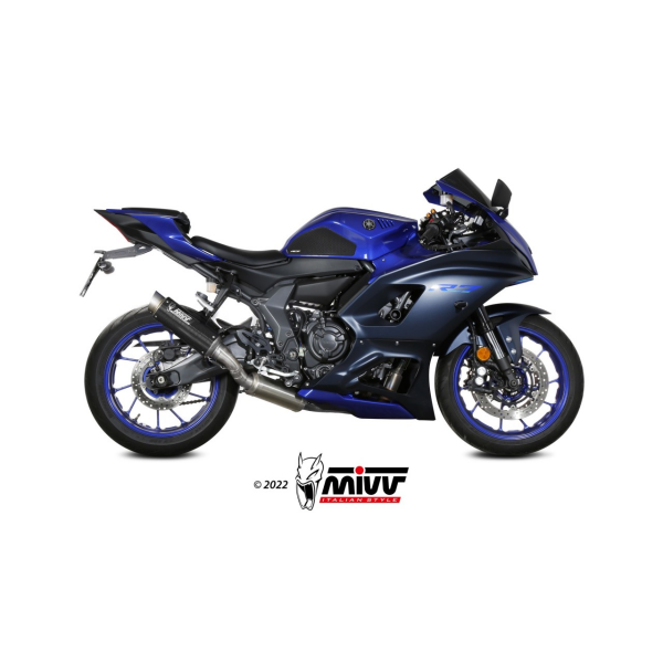 MIVV-Komplettanlage 2x1 - GPpro - Carbon für YAMAHA - YZF R7 BJ. 2022 > 2024 - Y.071.L2P