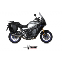 MIVV-Komplettanlage 3x1 - OVAL - Carbon mit Carbon Endkappe für YAMAHA - Tracer 9 / GT BJ. 2021 > 2023 - Y.069.L3C