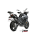 MIVV Auspuff - SLIP-ON - OVAL - Edelstahl-Schwarz mit Carbon Endkappe für BENELLI TRK 702 / X - E.012.LVC