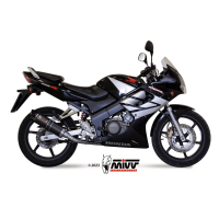 MIVV-Komplettanlage 1x1 - GP - Carbon mit Carbon Endkappe für HONDA - CBR 125 R BJ. 2004 > 2010 - H.043.L2SC