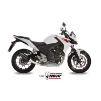 MIVV-SLIP-ON - GP - Carbon mit Carbon Endkappe für HONDA - CB 500 F / X BJ. 2013 > 2015 - H.051.L2SC