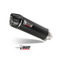 MIVV-SLIP-ON - GP - Carbon mit Carbon Endkappe für HONDA - HORNET 600 BJ. 2007 > 2013 - H.038.L2SC