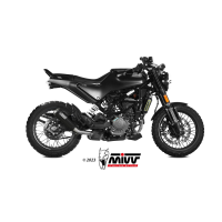 MIVV-SLIP-ON - X-M1 - Edelstahl Schwarz für HUSQVARNA - SVARTPILEN 125 BJ. 2021 > 2023 - HU.005.LC4B