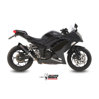 MIVV-SLIP-ON - GP - Carbon mit Carbon Endkappe für KAWASAKI - NINJA 300 BJ. 2013 > 2016 - K.038.L2SC