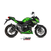 MIVV-SLIP-ON - GP - Carbon mit Carbon Endkappe für KAWASAKI - NINJA 300 BJ. 2013 > 2016 - K.038.L2SC