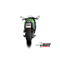 MIVV-Komplettanlage 2x1 - DELTA RACE - Edelstahl für KAWASAKI - NINJA 650 BJ. 2024 > 2024 - K.057.LDRX