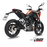 MIVV-Komplettanlage 1x1 - GP - Carbon mit Carbon Endkappe für KTM - 125 DUKE BJ. 2011 > 2016 - KT.009.L2SC