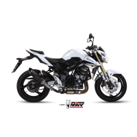 MIVV-SLIP-ON - GP - Carbon mit Carbon Endkappe für SUZUKI - GSR 750 BJ. 2011 > 2016 - S.037.L2SC