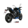 MIVV-SLIP-ON - GP - Edelstahl Schwarz mit Carbon Endkappe für SUZUKI - GSX-S 750 BJ. 2017 > 2020 - S.048.LXBC