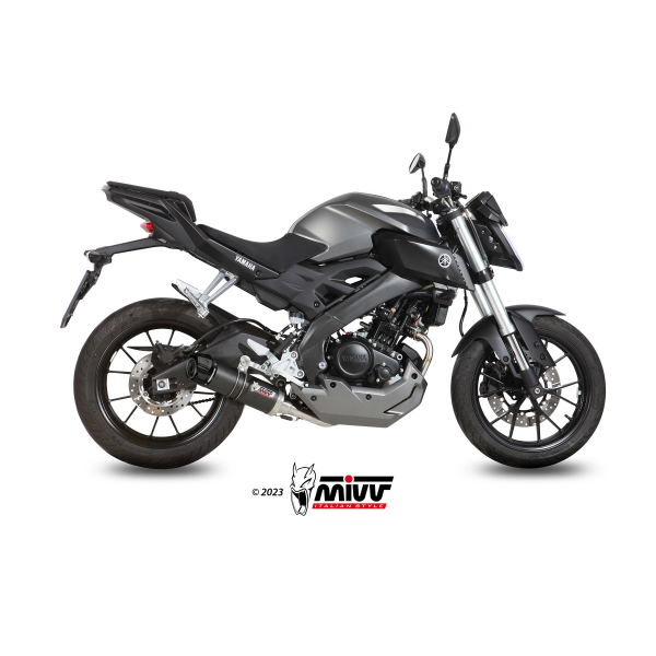 MIVV-Komplettanlage 1x1 - GP - Carbon mit Carbon Endkappe für YAMAHA - MT-125 BJ. 2015 > 2019 - Y.047.L2SC