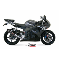 MIVV-SLIP-ON - GP - Carbon mit Carbon Endkappe für YAMAHA - YZF 600 R6 BJ. 2003 > 2005 - Y.013.L2SC