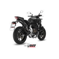 MIVV-Komplettanlage 2x1 - GP - Carbon mit Carbon Endkappe für YAMAHA - MT-07 / FZ-07 BJ. 2014 > 2024 - Y.045.L2SC