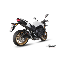 MIVV-SLIP-ON - GP - Edelstahl Schwarz mit Carbon Endkappe für YAMAHA - FZ8 / FAZER 8 BJ. 2010 > 2016 - Y.033.LXBC