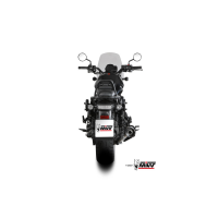 MIVV-SLIP-ON - HR-1 - Edelstahl Schwarz für HONDA - CMX 1100 REBEL BJ. 2022 > 2024 - H.092.LH1BA