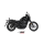 MIVV-SLIP-ON - HR-1 - Edelstahl Schwarz mit Carbon Endkappe für HONDA - CMX 1100 REBEL BJ. 2022 > 2024 - H.092.LH1BC