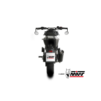 MIVV-SLIP-ON - HR-1 - Edelstahl Schwarz für HUSQVARNA - SVARTPILEN 125 BJ. 2021 > 2023 - HU.005.LH1BA