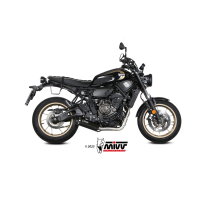 MIVV-Komplettanlage 2x1 - HR-1 - Edelstahl Schwarz für YAMAHA - XSR 700 BJ. 2021 > 2024 - Y.077.LH1BA