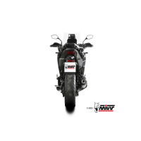 MIVV-SLIP-ON - OVAL - Titan mit Carbon Endkappe für HONDA - NT 1100 BJ. 2022 > 2024 - H.089.LNC