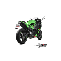 MIVV-Komplettanlage 2x1 - OVAL - Titan mit Carbon Endkappe für KAWASAKI - NINJA 650 BJ. 2024 > 2024 - K.057.L4C