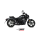 MIVV-Komplettanlage 2x1 - HR-1 - Edelstahl Schwarz mit Carbon Endkappe für KAWASAKI - VULCAN S BJ. 2017 > 2023 - K.060.SH1BGN